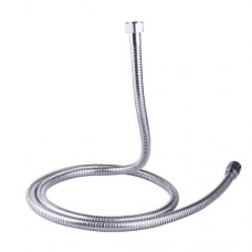 SunCleanse ZDQ-SH-006 Universal Connection Flexible Stainless Steel Replacement Shower Hose with Brass Fittings  Chrome Finish  Silver - B07H5FQT5N